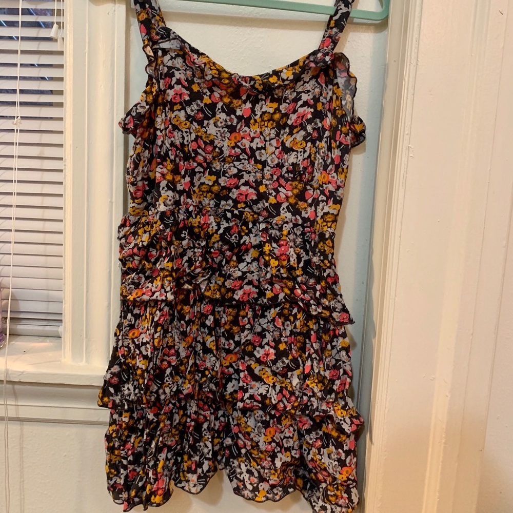 Hinge Floral Sleeveless Dress Tunic Size Large